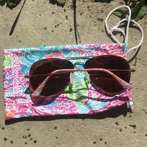 Lilly Pulitzer aviator sunglasses